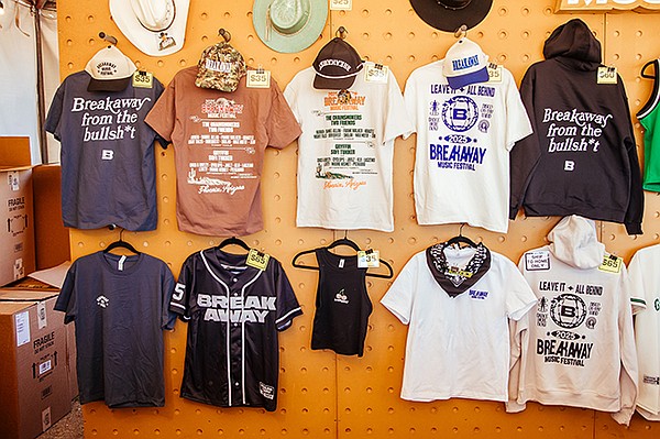 The Breakaway Music Festival merchandise uses blanks supplied by Bella+Canvas. | Photo by Breakaway/KURSZA