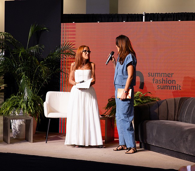 Judy Stein On Stage at SwimShow 2024