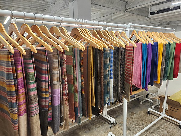 Texworld and Apparel Sourcing Los Angeles provided opportunities for sourcing and education such as the Land of Pashmina booth.