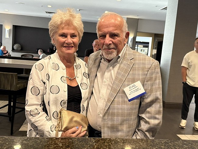 IFJAG Executive Director Don Valcourt and his wife Lynne